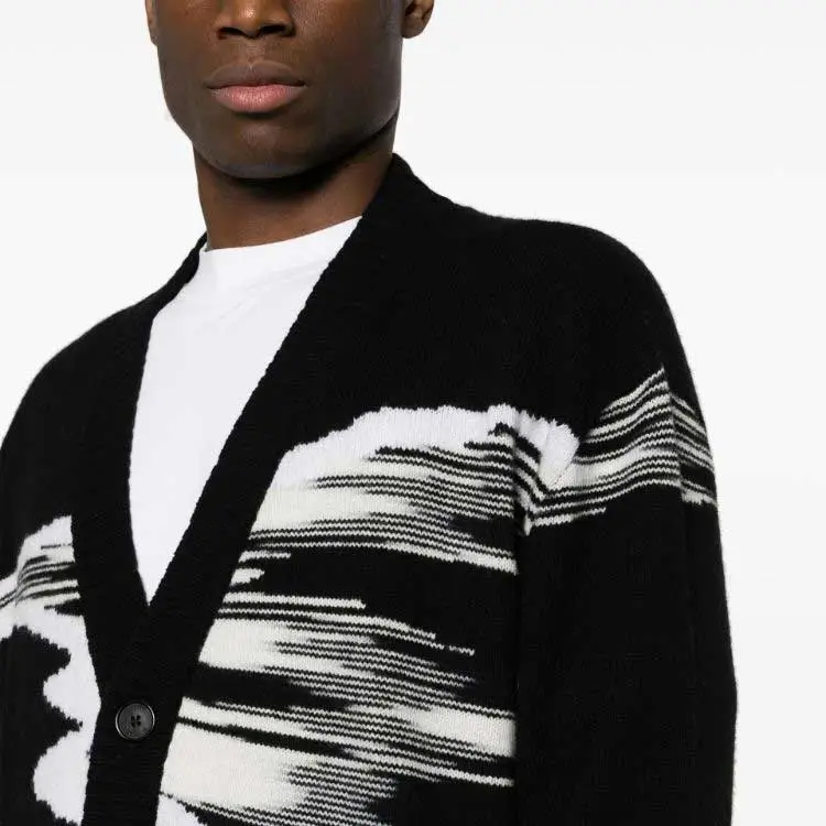MISSONI V neck Wool Cardigan-4