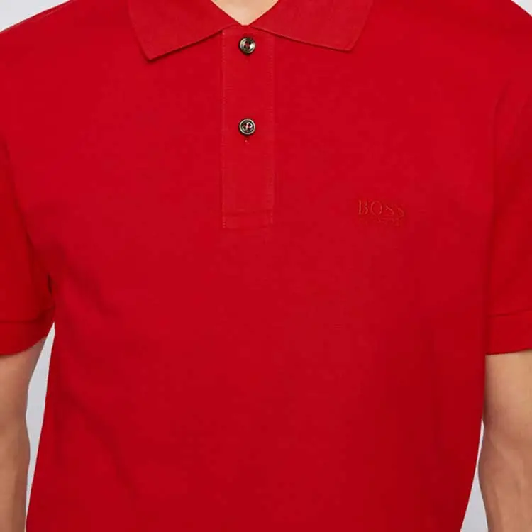 HUGO BOSS Polo Shirts Men Red-4