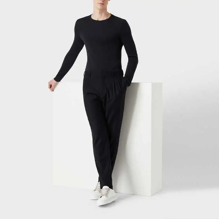 GIORGIO ARMANI Pure Cashmere Interlock Crew neck Jumper-1