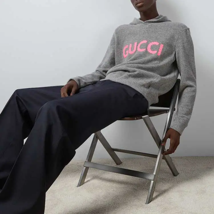 GUCCI Sweaters Men Gray-4