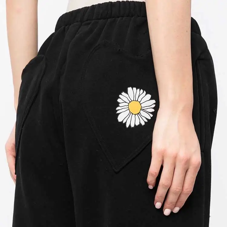 NATASHA ZINKO Daisy print Cropped Track Pants-4