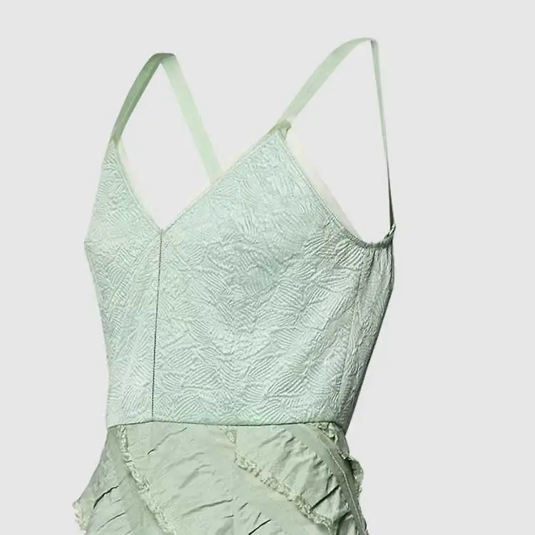 LOUIS VUITTON Mermaid Hem Flounce Gown-4
