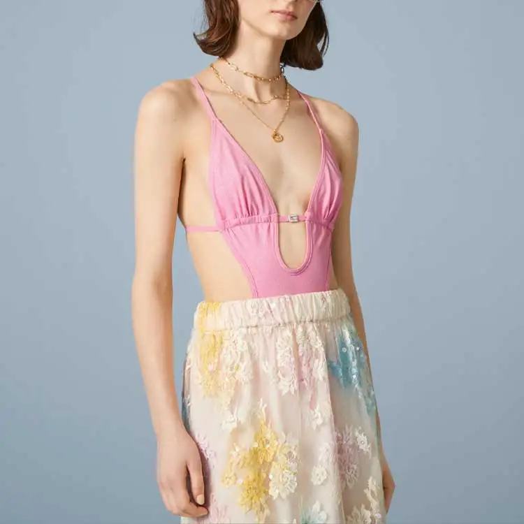 GUCCI FW23 One-piece Swimsuit Women's Pink-1