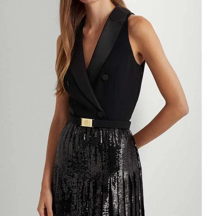 Polo Ralph Lauren Sleeveless Dress Women's Black-4