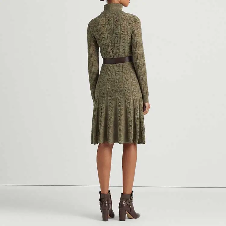 Polo Ralph Lauren Long Sleeved Dresses Women's Green-2