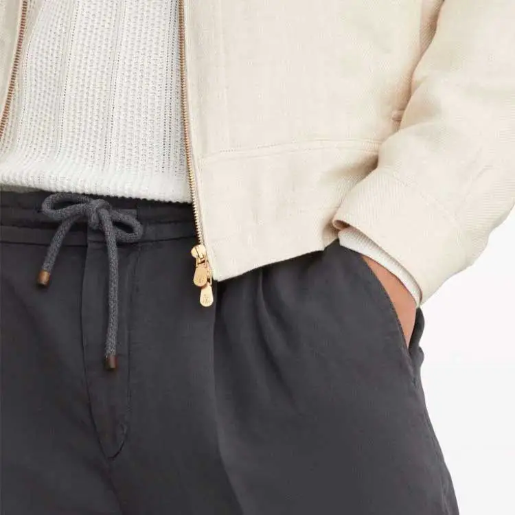 Brunello Cucinelli Garment dyed Linen Track Pants-5