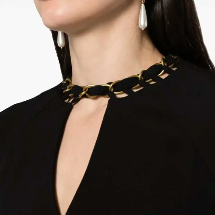 Zimmermann Chain-detailed Long Sleeve Blouse-4