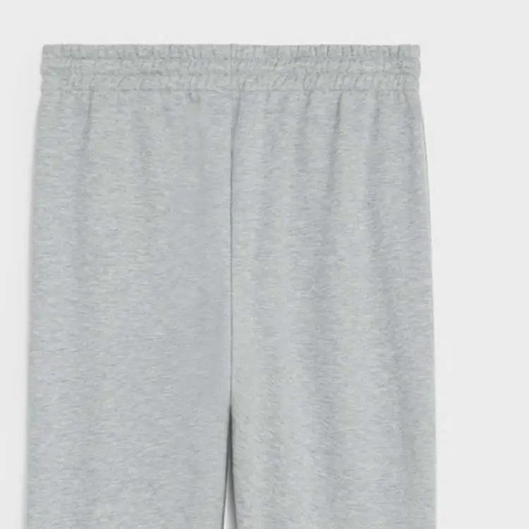 CELINE Triomphe Loose Track Pants In Cotton And Cashmere-3