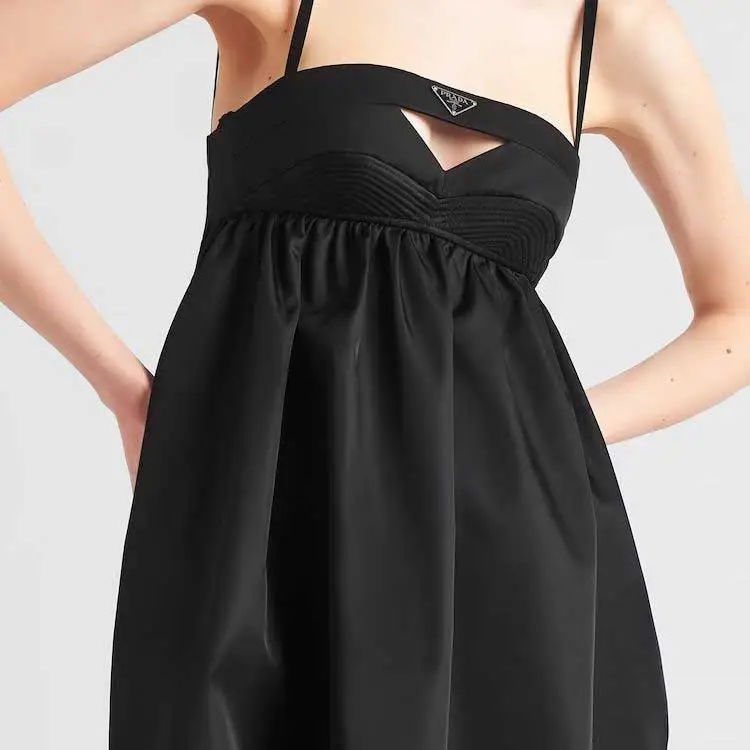 PRADA Re-Nylon Triangle-logo Minidress-4