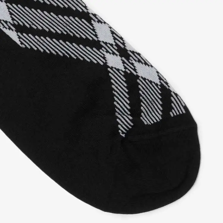 Burberry FW23 Mid-Calf Socks Men's 1 Pack Black-2