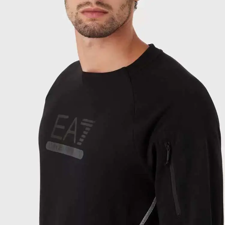 EMPORIO ARMANI Sweatshirts Men Black-4