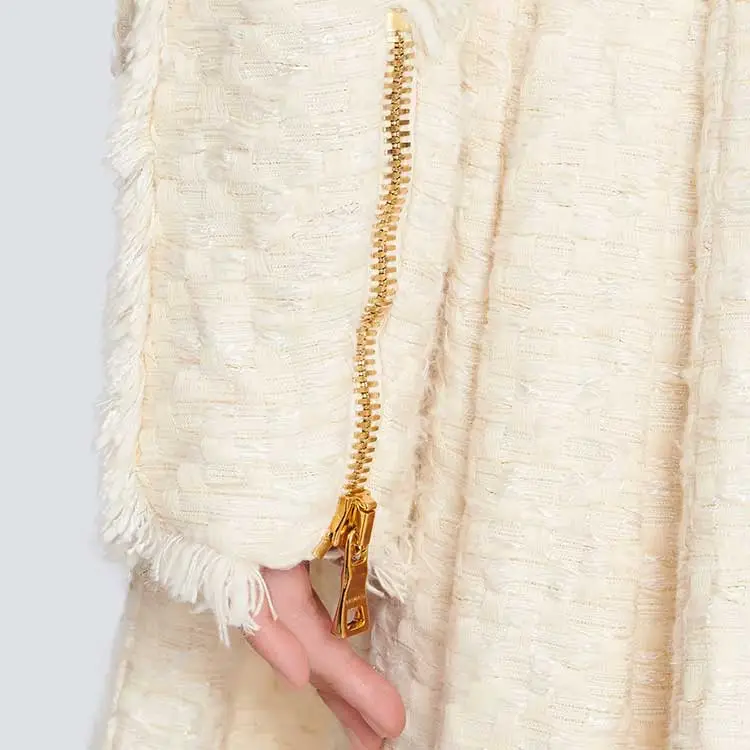 BALMAIN Jackets Women's Beige-4
