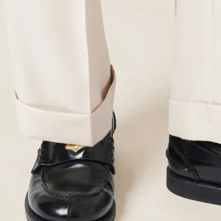 MIU MIU Belted Wool Trousers-3