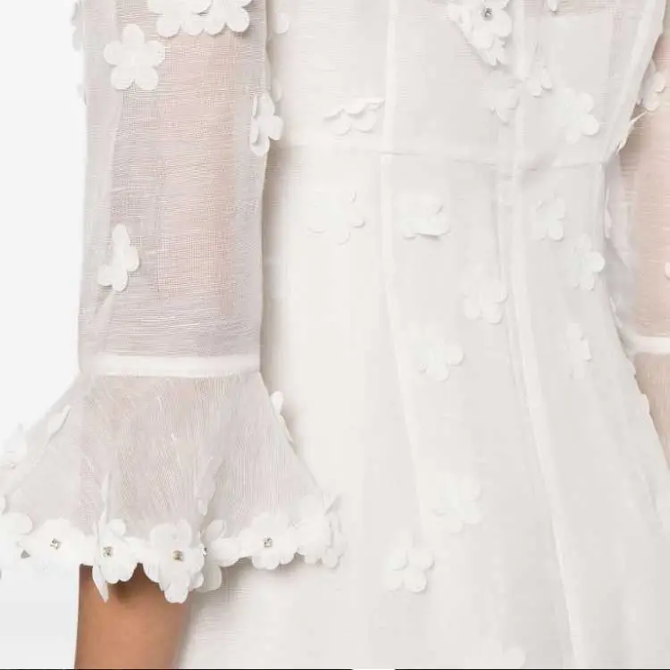 Zimmermann SS24 Long-Sleeved Dresses Women's White-4