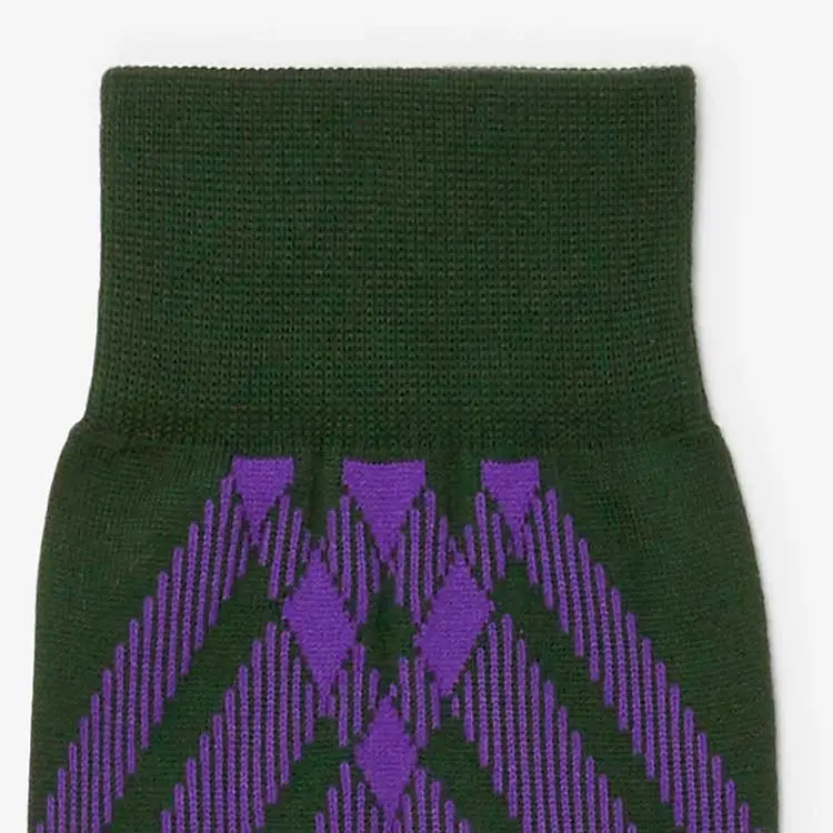 Burberry Mid-Calf Socks Women's 1 Pack Vine Green-4