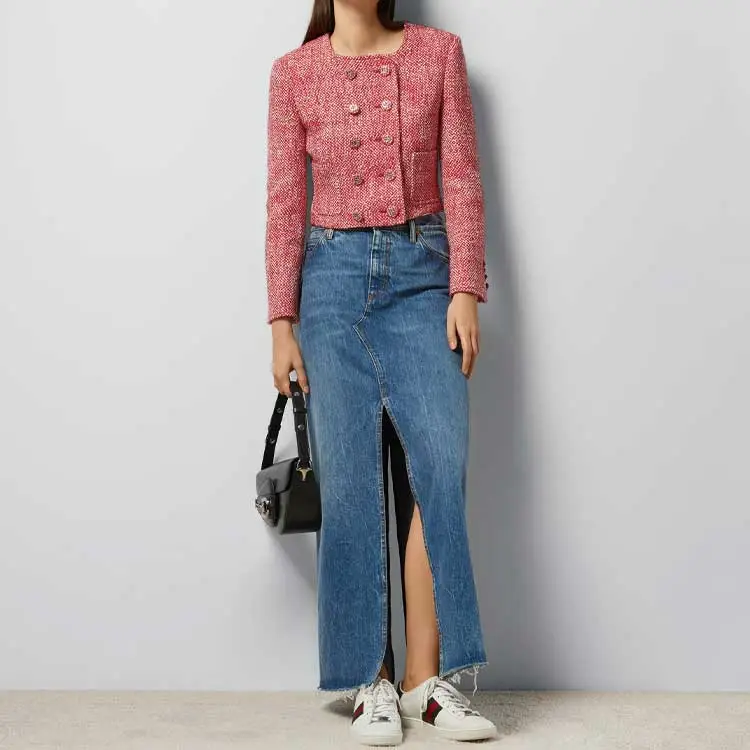 GUCCI Horsebit Denim Skirt-2