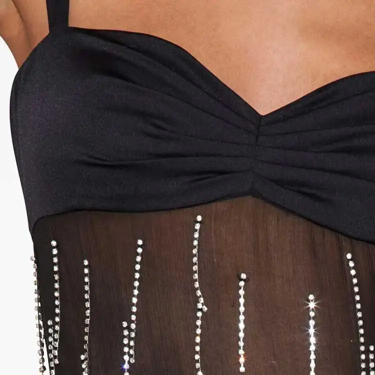 Fleur Du Mal Dangling Stones Midi Dress-3