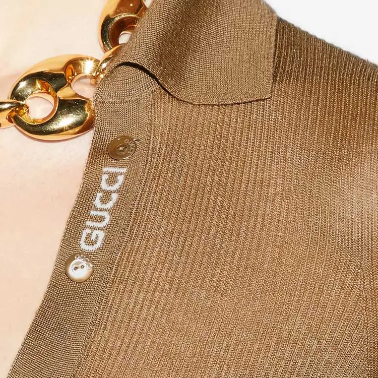 GUCCI Extra Fine Ribbed Knit Top-5