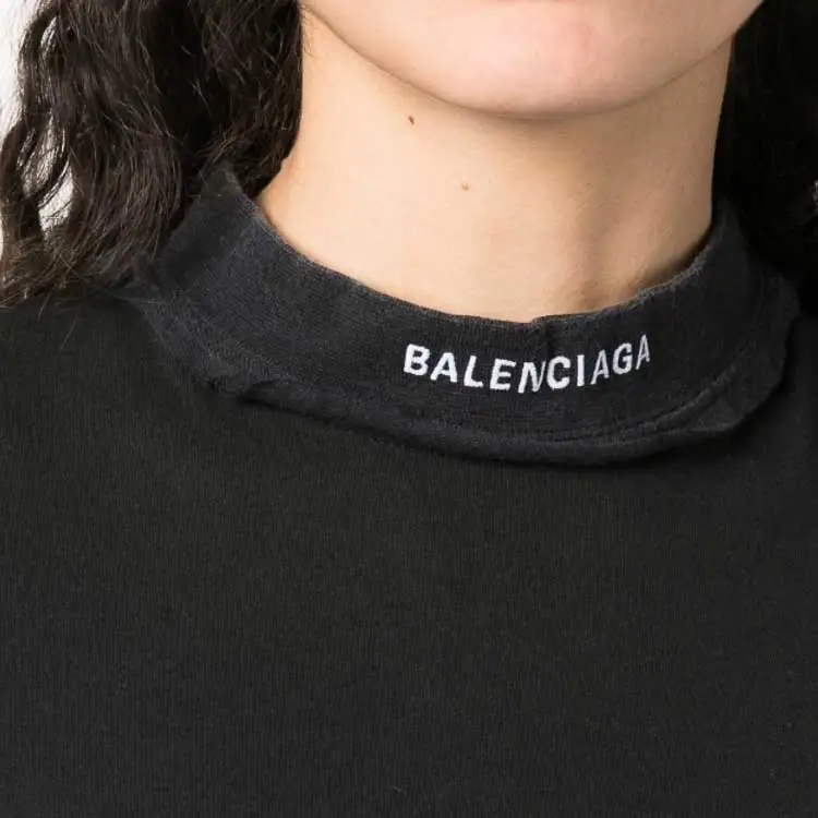 Balenciaga T Shirt Maxi Dress 'Black'-5