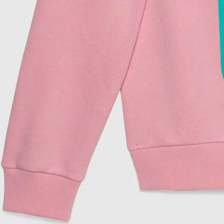 GUCCI Cherry Print Hoodie Light Blue-2