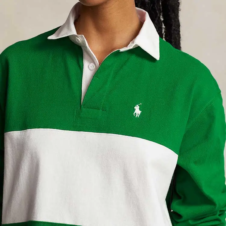 Polo Ralph Lauren SS24 Long Sleeved Dress Women's Slope Green-5