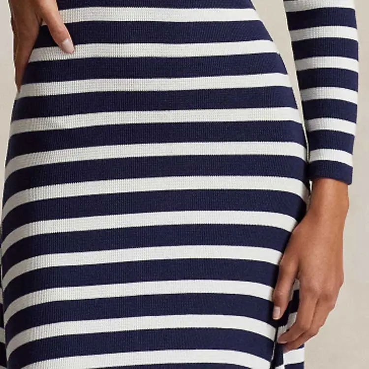 Polo Ralph Lauren Striped Waffle knit Maxi Dress-1