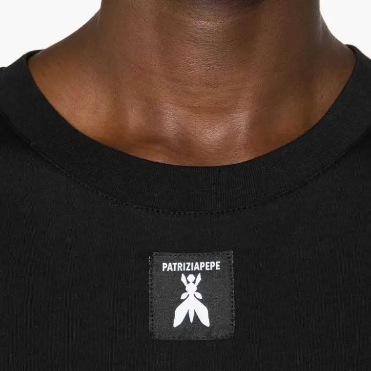 Patrizia Pepe Logo patch Cotton T shirt-4