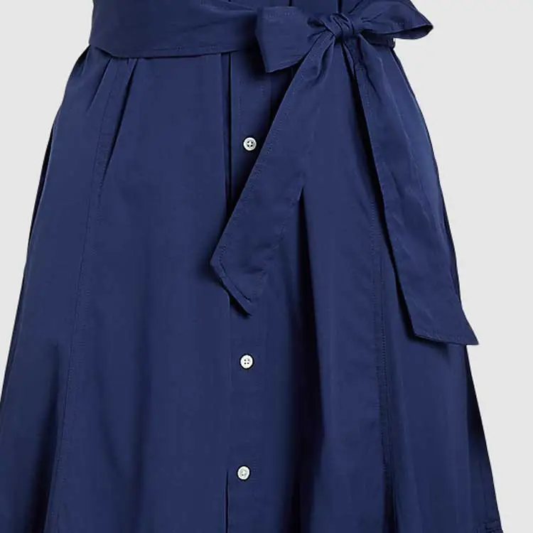 Polo Ralph Lauren SS24 Short Sleeved Dress Women's Midnight Royal Blue-3