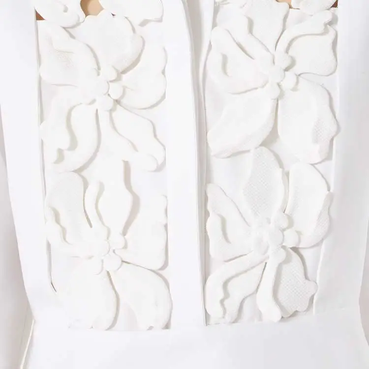 Valentino SS24 Long Sleeved Dress Women's White-4