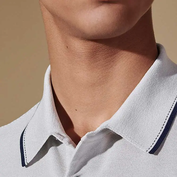 HERMES SS24 Polo Shirt Men's Misty White-7