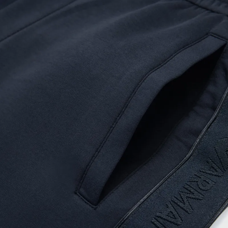 EMPORIO ARMANI SS24 Knitted Sports Pants Men's Navy Blue-5