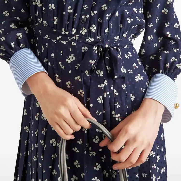 PRADA Floral-print Silk Minidress-4