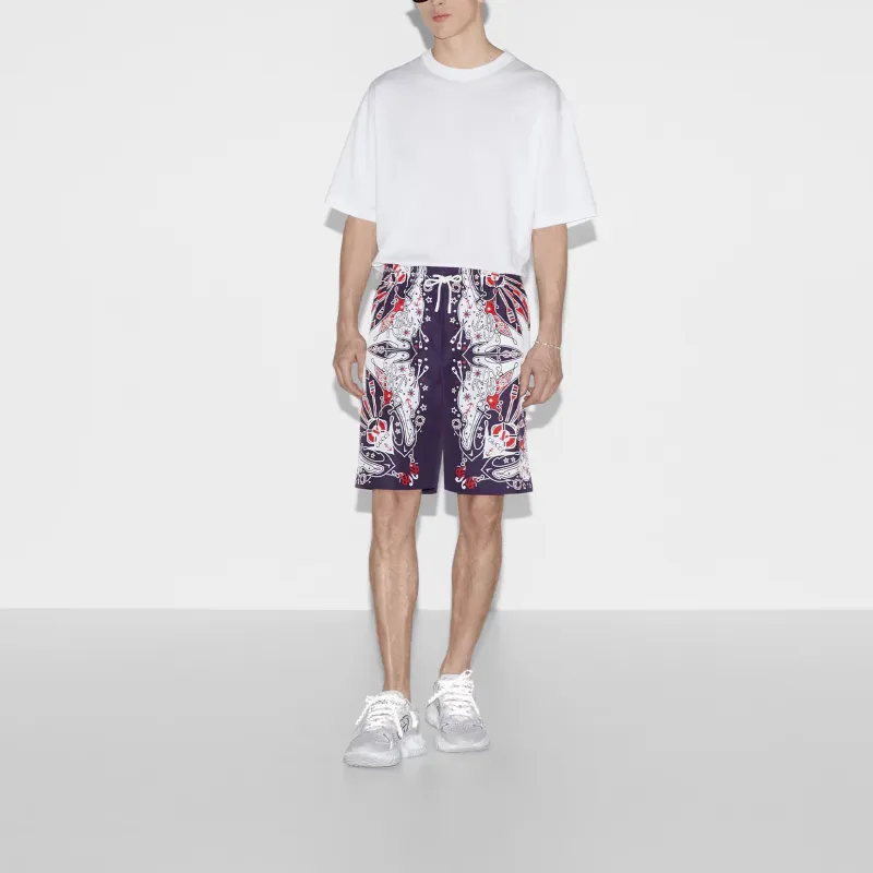 GUCCI Lido Swimming Shorts Men's Dark Blue-1