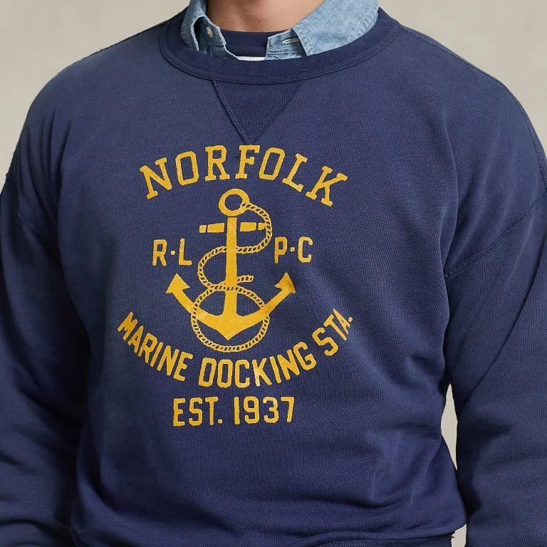 Polo Ralph Lauren SS24 Sweatshirt Men's Deep Cobalt Blue-4