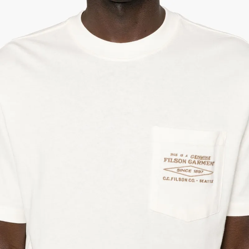 Filson T-Shirts Men Ecru-4