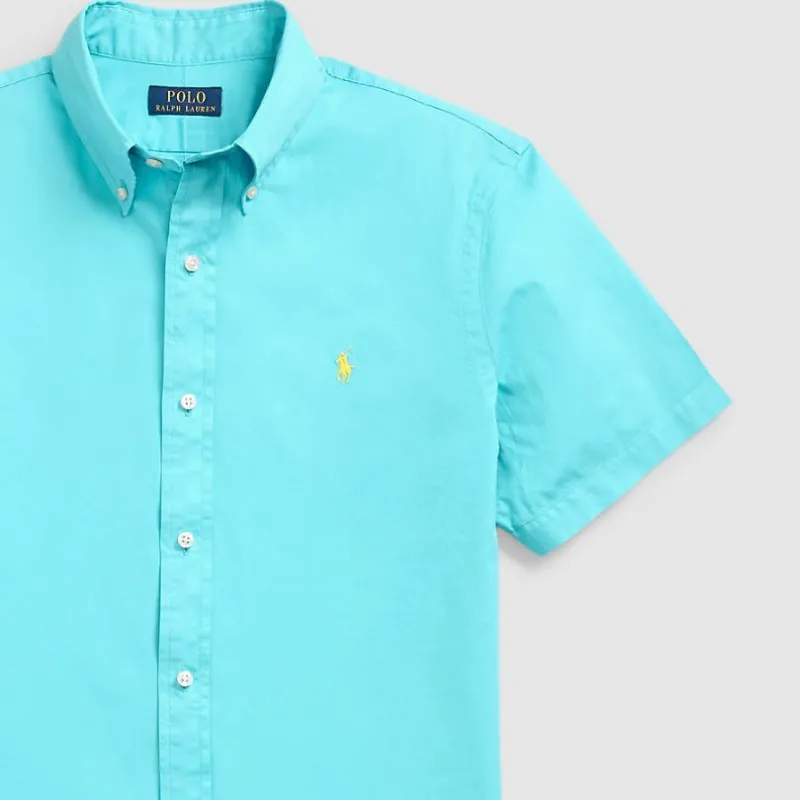 Polo Ralph Lauren SS24 Shirt Men's Turquoise-5