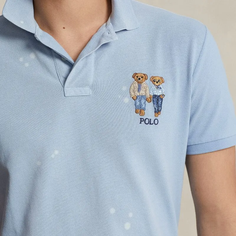 Polo Ralph Lauren SS24 Polo Shirt Men's Chambray Blue-5