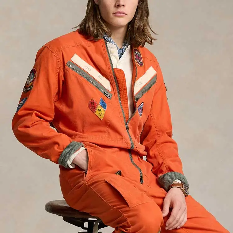 Polo Ralph Lauren SS24 Jumpsuit Men's Orange-5