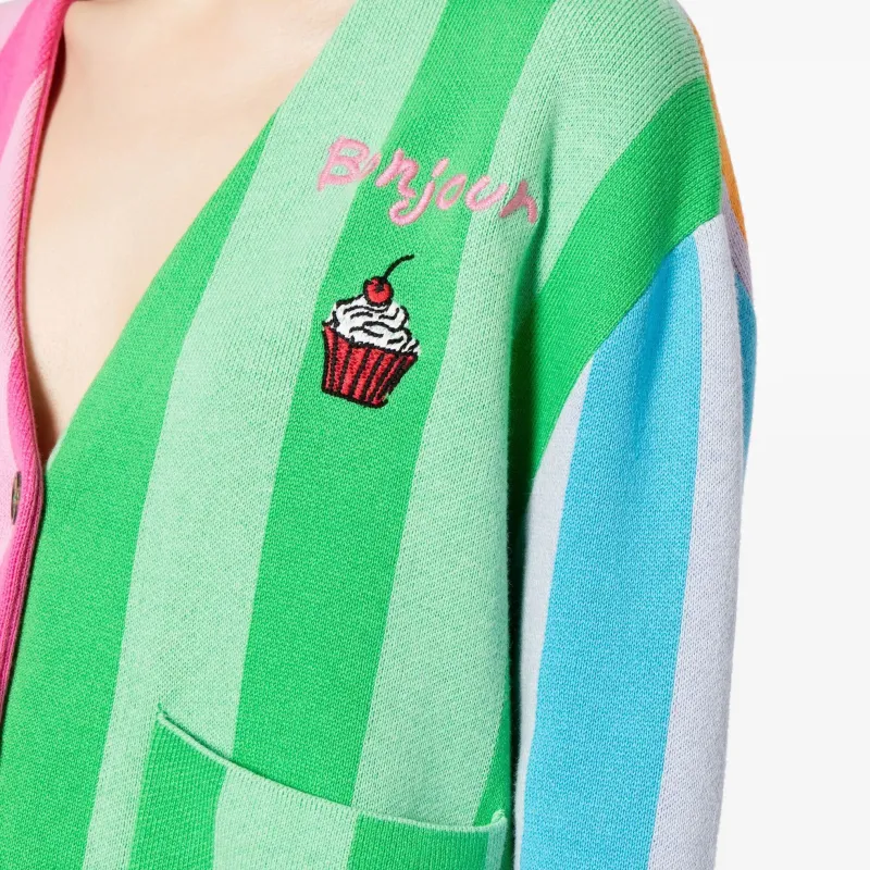 Mira Mikati Bonjour Colour block Cardigan-4