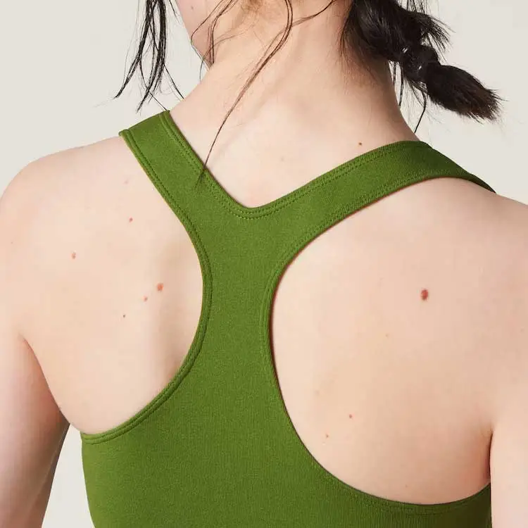 MIU MIU Tank Top Women's Light Grass Green-4