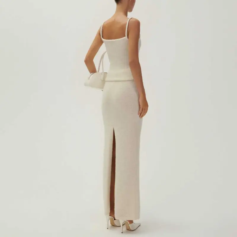 Magda Butrym Square Neck Knitted Tank Top-3