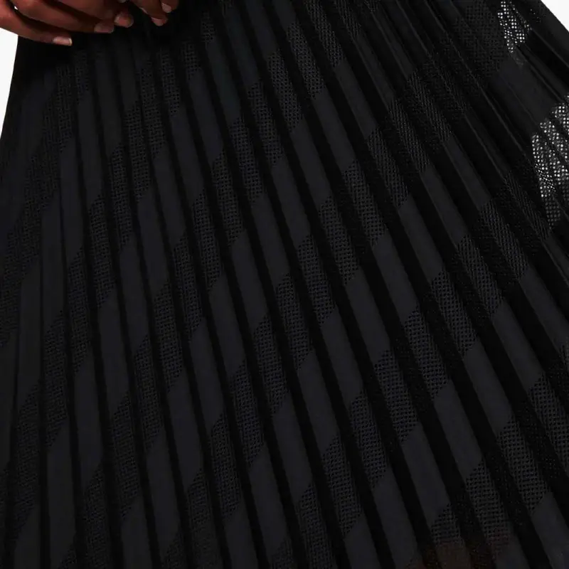 KARL LAGERFELD / Karl Lagerfeld Jeans Pleated Mesh Midi Skirt-4