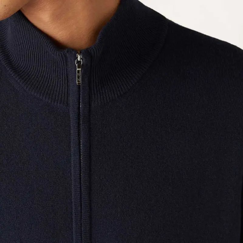 Loro Piana High Neck Zipped Jacket-5