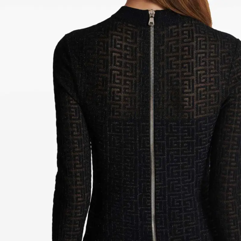 BALMAIN Pb Labyrinth Knit Dress-3