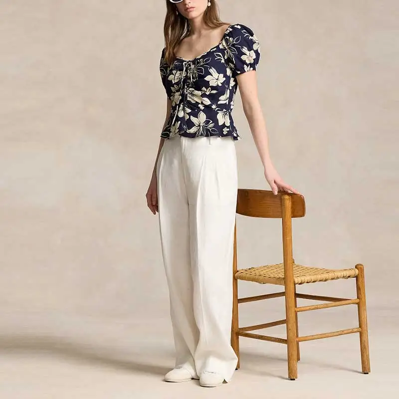 Polo Ralph Lauren Floral-print Ruched Blouse-3
