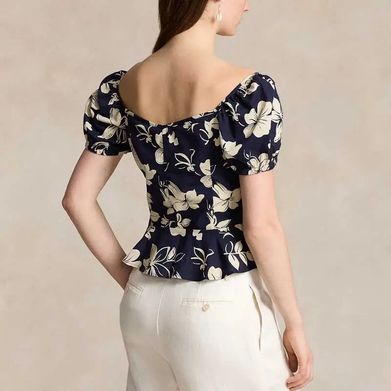 Polo Ralph Lauren Floral-print Ruched Blouse-6