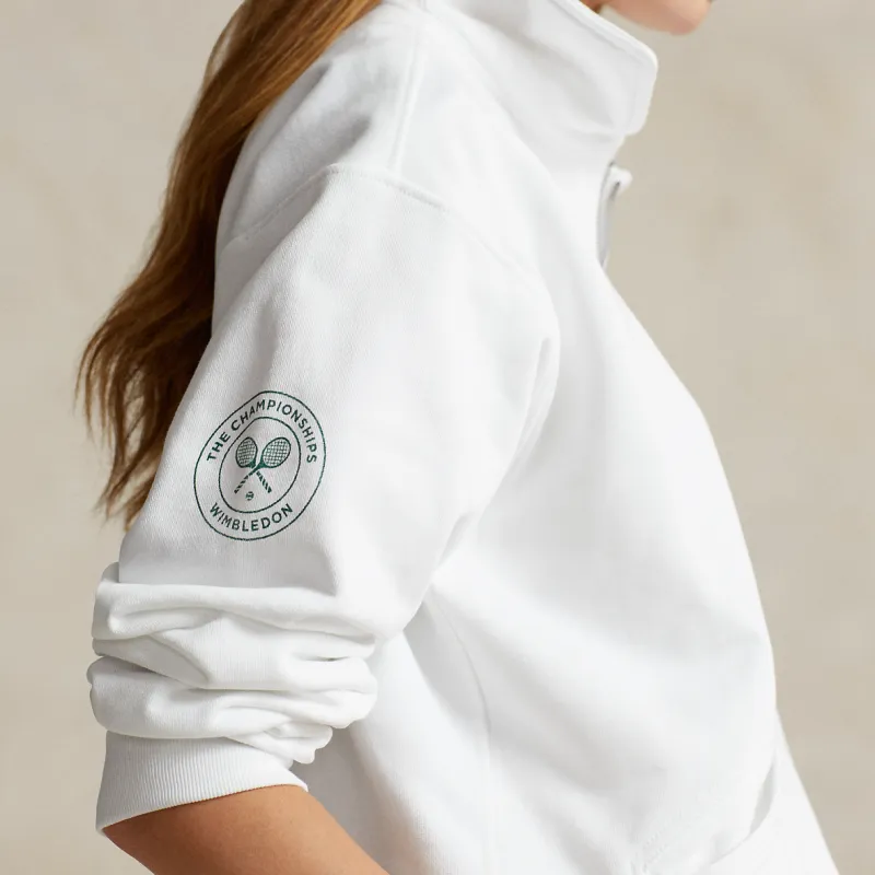 Polo Ralph Lauren Wimbledon Tennis Open Collection SS24 Sweatshirt Women's Porcelain White-4