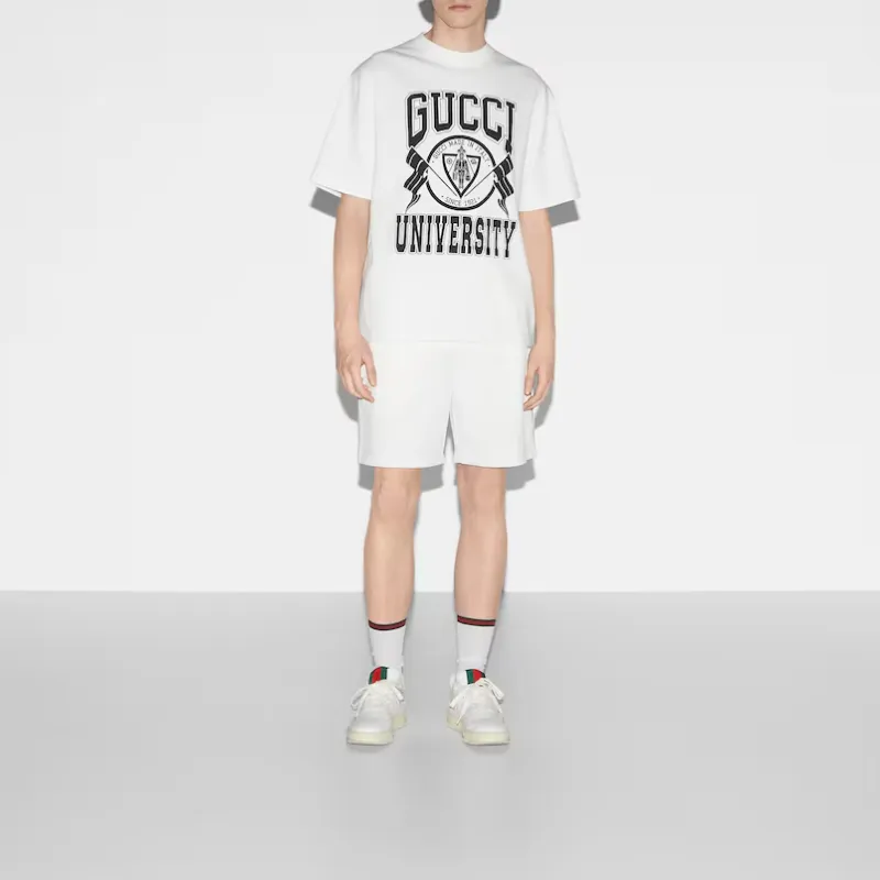 GUCCI Printed Jersey T Shirt-4