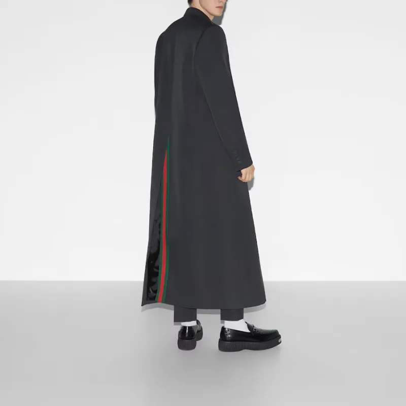GUCCI Collared Button Up Coat-4