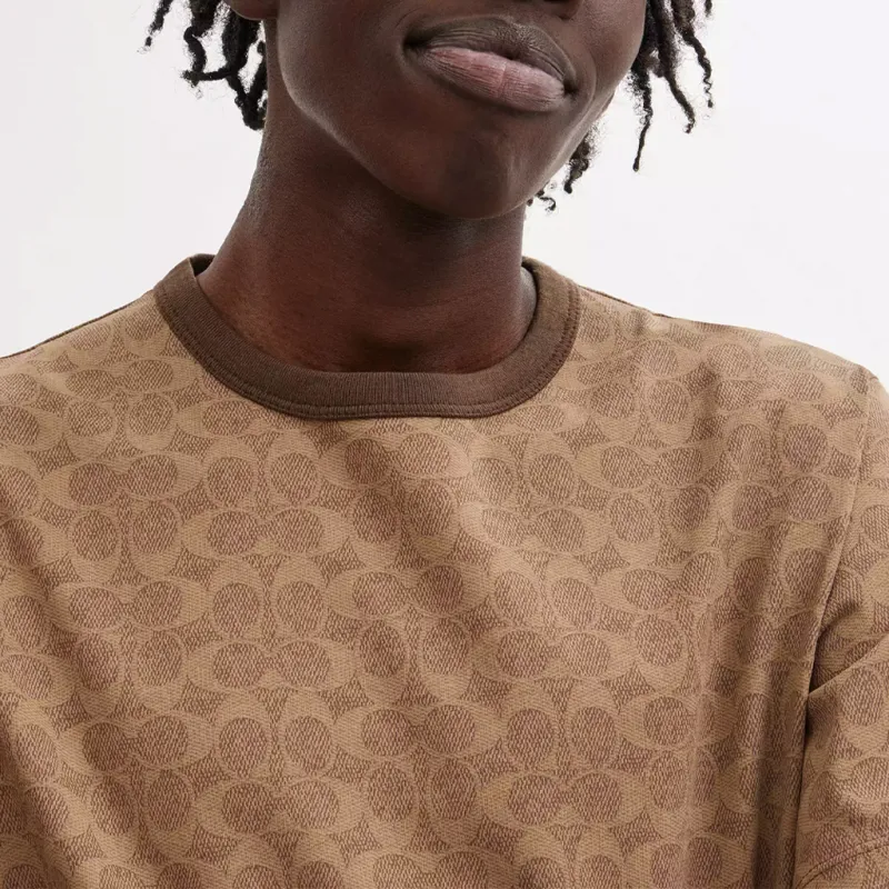 COACH SS24 T Shirt Unisex Brown-5